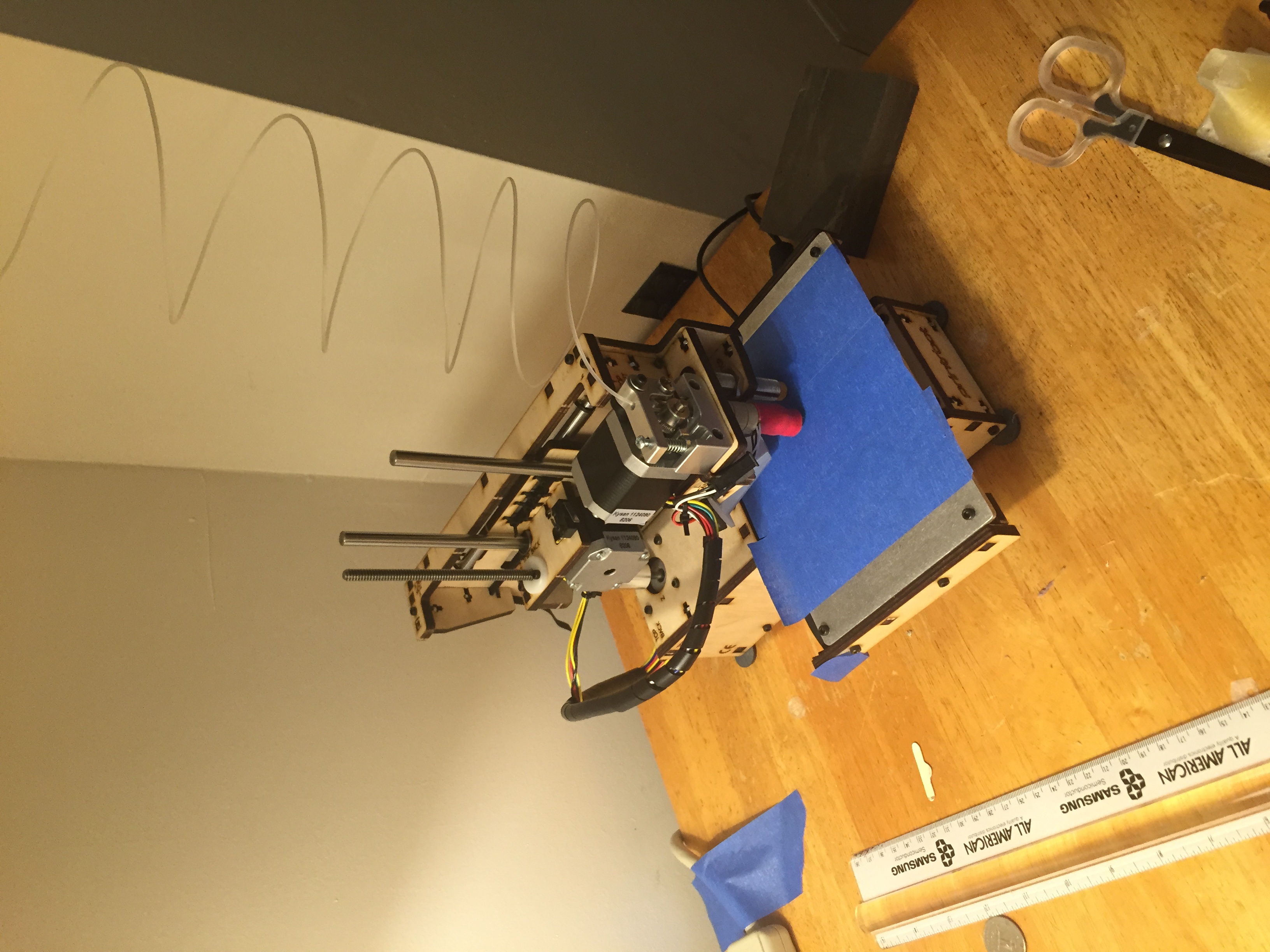 The printer, assembled.